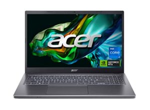 acer aspire 5 slim laptop | 15.6" fhd (1920 x 1080) ips | intel core i7-1355u | nvidia geforce rtx 2050 | 16gb ddr4 | 1tb gen 4 ssd | wi-fi 6e | usb4/thunderbolt 4 | backlit kb | a515-58gm-76kw, gray