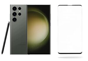 setpot samsung galaxy s23 ultra 5g smartphone protective bundle tempered glass hd screen protector| factory unlocked android international version dual sim, no warranty (green, 512gb)