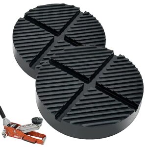tonda floor jack rubber pad, universal jack pad adapter, pinch weld side frame rail protector, 2 packs