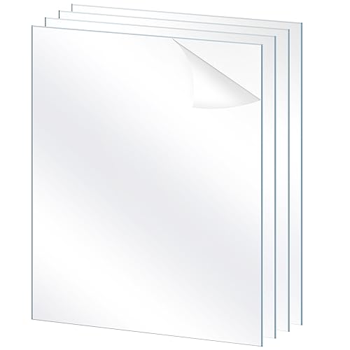 Lyeasw 11x14 Plexiglass Acrylic Sheets for Picture Frame Glass Replacement, Crafting Projects, DIY Display, Clear Styrene Sheets 11x14 Plexiglass Cover