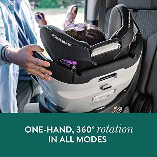 Evenflo Gold Revolve360 Extend All-in-One Rotational Car Seat with Green & Gentle Fabric (Emerald Green)