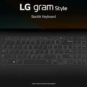 LG gram Style 16” OLED Laptop, Intel 13th Gen Core i7 Evo Platform, Windows 11 Home, 32GB RAM, 1TB SSD, Dynamic White