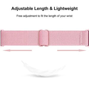 Farluya 3 Pack 19mm Stretchy Nylon Watch Bands for ID205L Veryfitpro Smart Watch,Soft Sport Band Quick Release Wristband Loop Elastic Strap for Willful YAMAY SW021 ID205L/SW025 ID205S Women Men