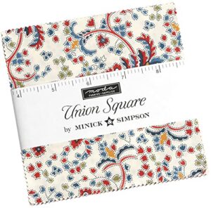 union square charm pack by minick & simpson; 42-5" precut fabric quilt squares