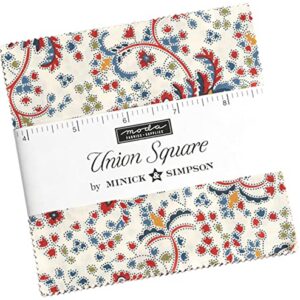 Union Square Charm Pack by Minick & Simpson; 42-5" Precut Fabric Quilt Squares