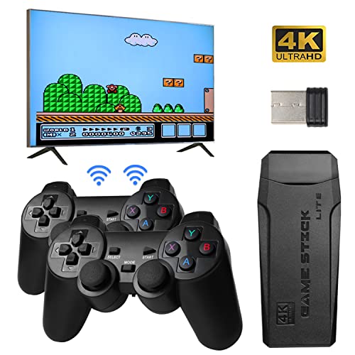 Apriluna Retro Game Console Wireless HDMI Output System，Built in 10000+ Classic Handheld Games 2.4G Wireless Controllers, 9 Emulator Consoles