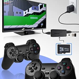 Apriluna Retro Game Console Wireless HDMI Output System，Built in 10000+ Classic Handheld Games 2.4G Wireless Controllers, 9 Emulator Consoles