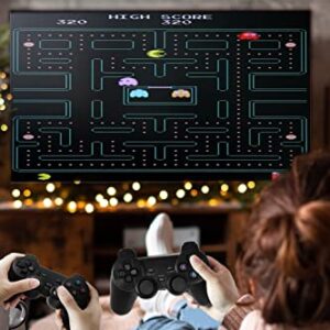 Apriluna Retro Game Console Wireless HDMI Output System，Built in 10000+ Classic Handheld Games 2.4G Wireless Controllers, 9 Emulator Consoles