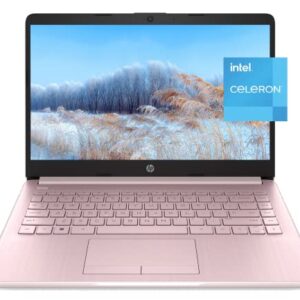 HP Newest Stream 14" HD Laptop, Intel Celeron 2-Core Processor, 8GB DDR4 RAM, 64GB eMMC, 1 Year Office 365, WiFi, Bluetooth, HDMI, RJ-45, Webcam, USB Type-A&C, w/GM Accessoy