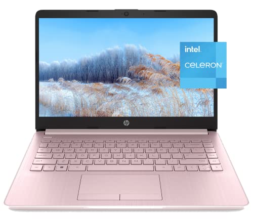 HP Newest Stream 14" HD Laptop, Intel Celeron 2-Core Processor, 8GB DDR4 RAM, 64GB eMMC, 1 Year Office 365, WiFi, Bluetooth, HDMI, RJ-45, Webcam, USB Type-A&C, w/GM Accessoy