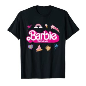 Barbie The Movie - Movie Logo Icons T-Shirt