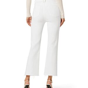 HUDSON Jeans Women's Faye Ultra High Rise Bootcut Crop Jean, White