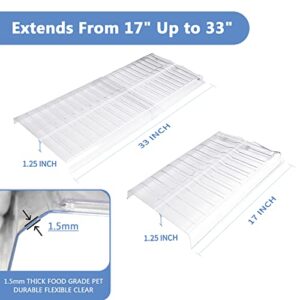 Air Vent Extender for Under Furniture, Floor Vent Deflector for Floor Register Up to 12" Wide, Extends from 17"-33" (1PCS)