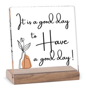 desk decorations for women office desk décor for women desk motivational work desk decor its a good day to have a good day office table desktop decor inspirational quotes gifts