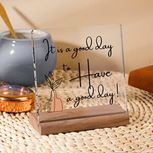 Desk Decorations For Women Office Desk Décor For Women Desk Motivational Work Desk Decor Its A Good Day To Have A Good Day Office Table Desktop Decor Inspirational Quotes Gifts