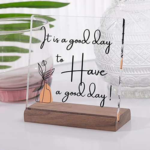 Desk Decorations For Women Office Desk Décor For Women Desk Motivational Work Desk Decor Its A Good Day To Have A Good Day Office Table Desktop Decor Inspirational Quotes Gifts