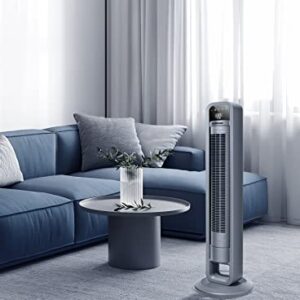 OmniBreeze Digital Electric Tower Fan, Inner Oscillation with Remote Control, LED Display, Standing Bladeless Floor Fans Cooling and Quite Indoor Living Room Bedroom use (40Inch)