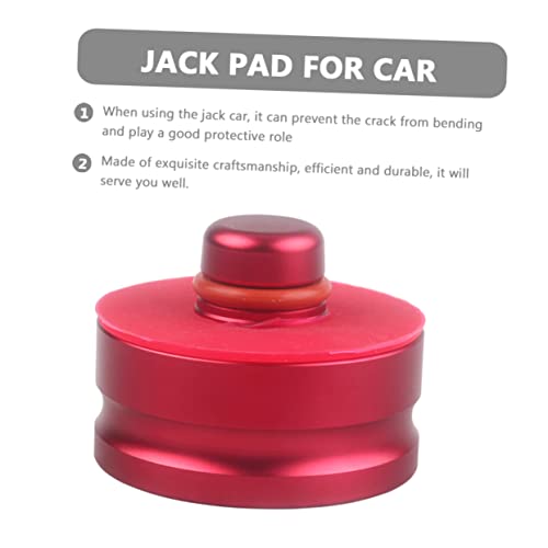 FAVOMOTO 1 Set Jack Pad Heavy Duty Jack Cars Cars Auto Tools Jack Block Car Jacking Pads Jack Support Block Jack Support Adapter Pom Jack Pad Pom Jack Block Jack up Lifting Red Car Jacks