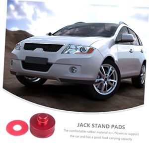 FAVOMOTO 1 Set Jack Pad Heavy Duty Jack Cars Cars Auto Tools Jack Block Car Jacking Pads Jack Support Block Jack Support Adapter Pom Jack Pad Pom Jack Block Jack up Lifting Red Car Jacks