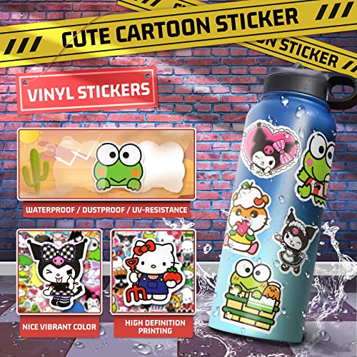 100PCS Cartoon Stickers Kawaii Stickers, Anime Stickers for Kids, Vinyl Laptop Stickers for Water Bottles Anime Stickers for Adults Kids Teens