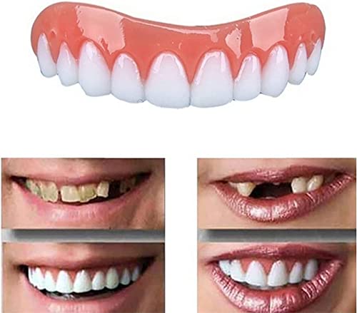 Snap On Teeth You Can Eat With，False Teeth Sets You Can Eat With，Adjustable Snap-On Dentures， Dental Veneers For Temporary Teeth Restoration, Protect Your Teeth And Regain Confident Smile