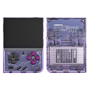 miyoo mini plus handheld game console built-in 5000 games, 3.5-inch 32g retro arcade video gaming console miyoo emulators for adult kid, support wi-fi , cortex-a7 processor - purple