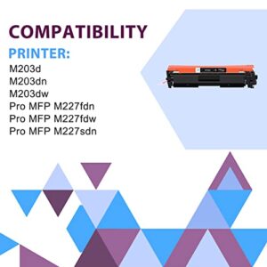 30A CF230A Toner Cartridge Black 4 Pack Compatible Replacement for HP 30A CF230A 30X CF230X for Pro MFP M227fdw M203dw M227fdn M203dn M227sdn M203d M227 M203 Series Printer Ink