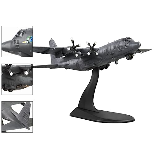 Busyflies Fighter Jet Model 1/200 AC130 Attack Fighter Plane Model Diecast Military Airplane Model for Collection and Gift