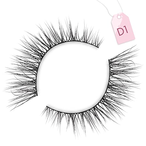 Onlyall Natural Lashes Wispy Lashes Natural Look False Eyelashes Natural Flared Eyelashes False Eye Lashes Soft Fluffy Lashes 7 Pairs D1