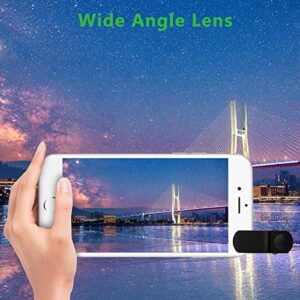 Upgraded 3 in 1 Phone Lens kit-210° Fisheye Lens + Macro Lens + 120° Wide Angle Lens with Clip, Cell Phone Lens, anamorphic Lens, Funny Pictures Compatible with iPhone, Smartphones, Gifts Ideal