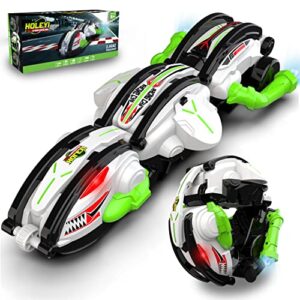 leambe remote control car rc cars, rc stunt snake car 360°roll toys for boys age 8-12, outdoor toys car racing games