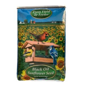 knwble grwn from field to feeder wild bird black oil sunflower seed bird food - 25 lbs