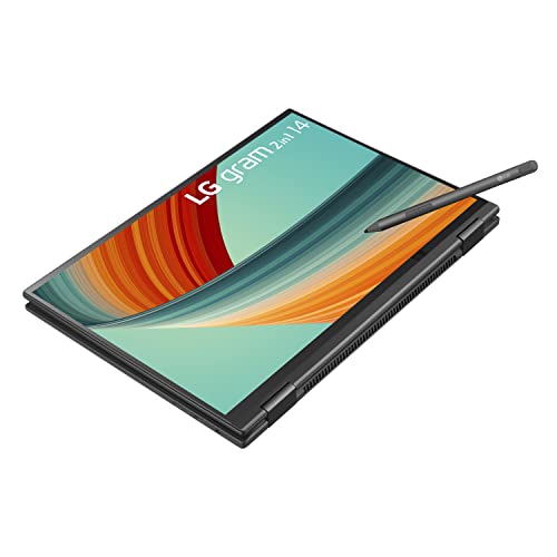 LG gram 14” 2in1 Lightweight Laptop, Intel 13th Gen Core i7 Evo Platform, Windows 11 Home, 32GB RAM, 1TB SSD, Black