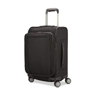 samsonite lineate dlx softside expandable luggage with spinner wheels, black