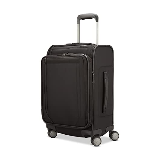 Samsonite Lineate DLX Softside Expandable Luggage with Spinner Wheels, Black