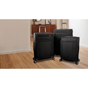 Samsonite Lineate DLX Softside Expandable Luggage with Spinner Wheels, Black