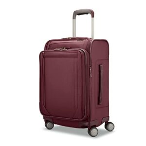 samsonite lineate dlx softside expandable luggage with spinner wheels, merlot