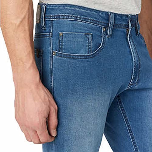 Buffalo David Bitton Men's Axel Super Soft Slim Stretch 5 Pocket Denim Jean (as1, Waist_Inseam, Numeric_38, Numeric_34, Regular, Regular, Blue)