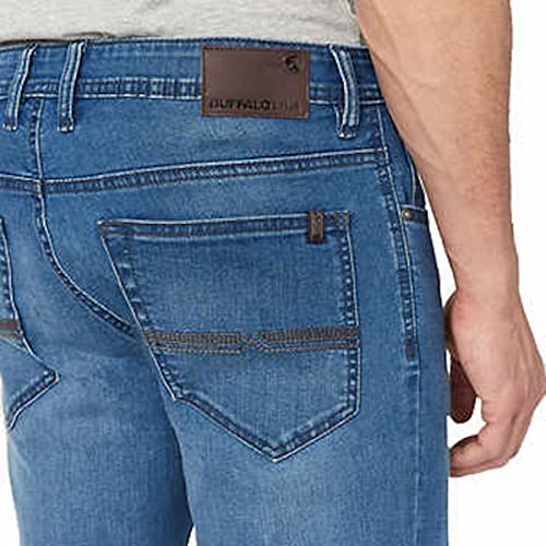 Buffalo David Bitton Men's Axel Super Soft Slim Stretch 5 Pocket Denim Jean (as1, Waist_Inseam, Numeric_38, Numeric_34, Regular, Regular, Blue)