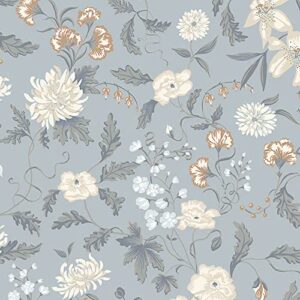 heloho 15.35" x 196.8" vintage floral wallpaper for bedroom peel and stick self adhesive removable wallpaper waterproof contact paper for living room bedroom decor