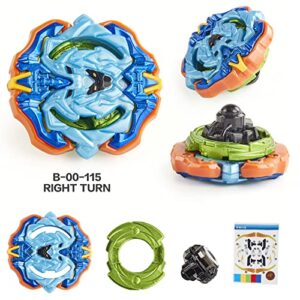 Bey Battling Tops Burst Toy Game Set 4 Spinning Metal Fusion Tops 2 Launchers Battle Gyro Battling Tops 1 Arena Great Birthday Gift for Children Kids Boys Ages 6+