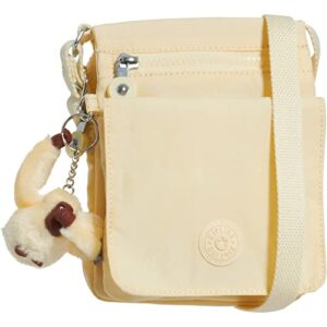 kipling women's new eldorado minibag, lightweight crossbody, nylon travel bag, lemon glaze