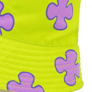 SpongeBob SquarePants Reversible Bucket Hat Kids | Girls Boys Yellow Spongebob and Patrick Coral Character Sun Hat