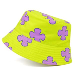 SpongeBob SquarePants Reversible Bucket Hat Kids | Girls Boys Yellow Spongebob and Patrick Coral Character Sun Hat