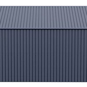 Arrow Shed Elite 12' x 12' Outdoor Lockable Gable Roof Steel Storage Shed Building, Anthracite