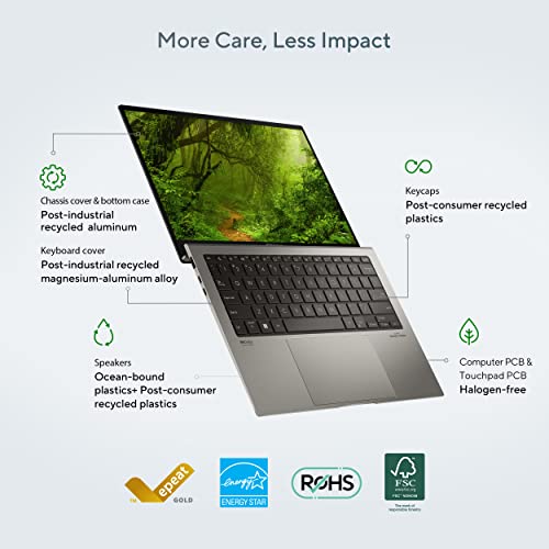 ASUS Zenbook S 13 OLED Ultra Laptop, 13.3” OLED 2.8K Display, Intel Evo Certified, i7-1355U CPU, Intel® Iris Xe Graphics, 32GB RAM, 1TB SSD, Windows 11 Pro, Basalt Grey, UX5304VA-XS76T