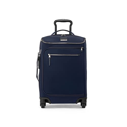 TUMI Voyageur Leger International Carry-On - Luggage with Wheels - Suitcase for Women & Men - Indigo & Silver Hardware