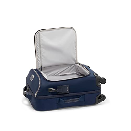 TUMI Voyageur Leger International Carry-On - Luggage with Wheels - Suitcase for Women & Men - Indigo & Silver Hardware