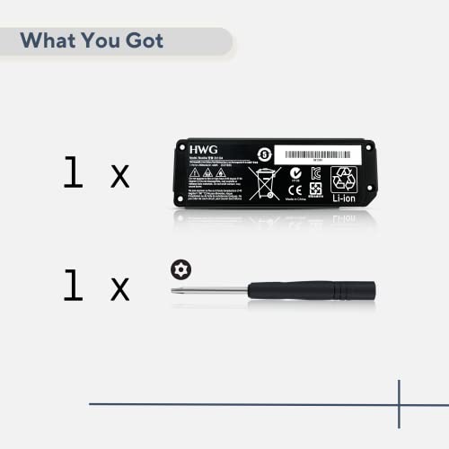 HWG 061384 Battery Replacement Compatible with Bose SoundLink Mini One, fits 061384 061385 061386 063287 [21.46Wh / 2900mAh]