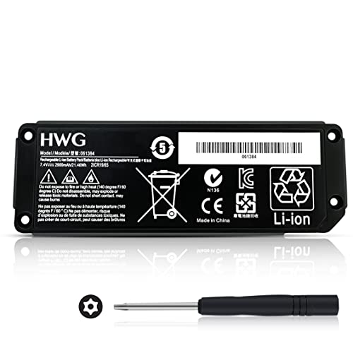 HWG 061384 Battery Replacement Compatible with Bose SoundLink Mini One, fits 061384 061385 061386 063287 [21.46Wh / 2900mAh]